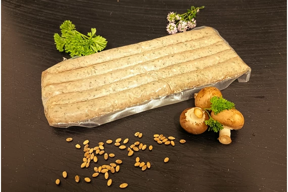 Vargányás kacsa grillkolbász árpagyönggyel /Sous-Vide/ 450 gramm